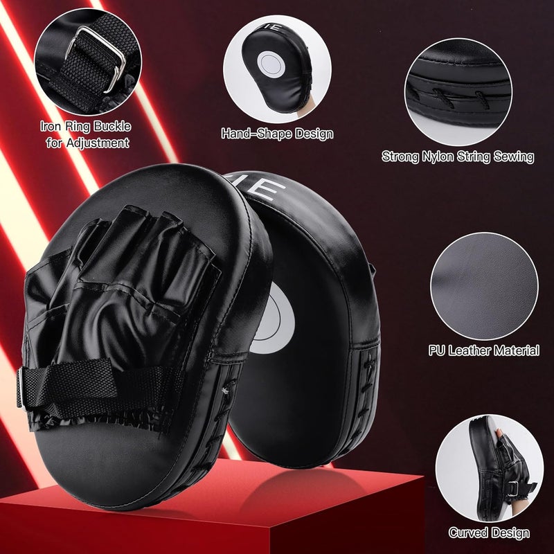 SEISSO Kids Boxing Gloves Boxing Kick Pads Punching Mitts Set for Taekwondo Karate Training Target Focus Muay Thai Pads Punch Kicking Strike MMA Martial Art for Kids Youth - Image 5